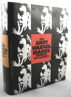 The ANDY WARHOL DIARIES by PAT HACKETT FIRST PRINT 1989   Hard cover 