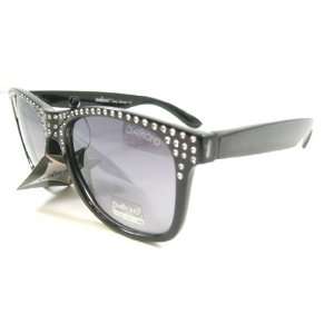 Designer Diamond Faux Rhinestone Wayfarers Ladies Sunglasses UV 