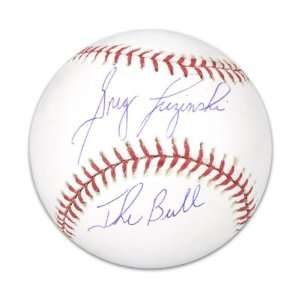   Autographed Baseball  Details The Bull Baseball