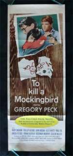 TO KILL A MOCKINGBIRD * MOVIE POSTER 1963 GREGORY PECK  