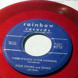 Four Chicks & Chuck (45) Rainbow 226 RED WAX vinyl  