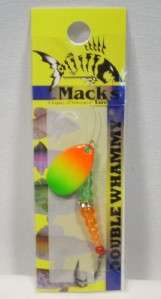 Macks #4 Double Whammy Rainbow Green Lure Spinners  