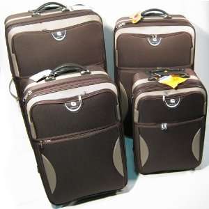 : Travel Luggage Set Bag Expandable 4 PC Rolling Lightweight Suitcase 