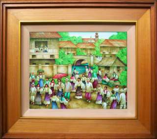 Philippines Old Manila Oil Painting Allan Gonzales  