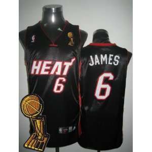  2011 NBA Finals Patch Authentic Jerseys Miami Heat #6 LeBron 