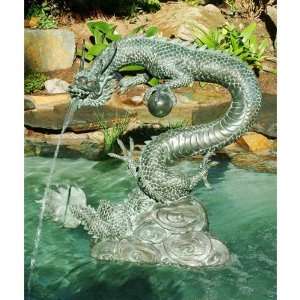  Brass Baron D651FVS Brass Water Dragon Small Fountain in 