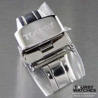 18mm solid stainless steel TOURBY deployant buckle  