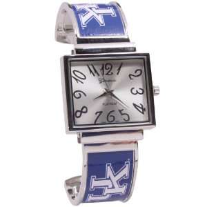 Kentucky Wildcats Silver Royal Blue Fun Numerals Bracelet Watch 