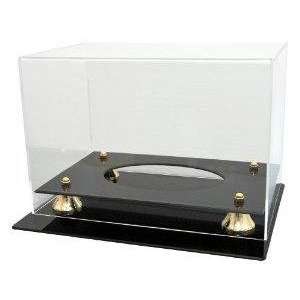   Deluxe Display Case   Glass Football Display Cases: Sports & Outdoors