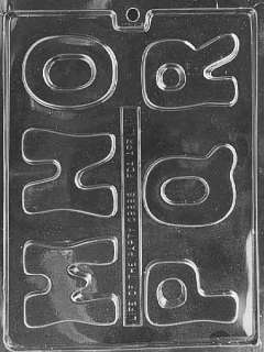 Alphabet LETTERS M N O P Q R Chocolate Candy Mold 2 3/4 tall x 3/8 