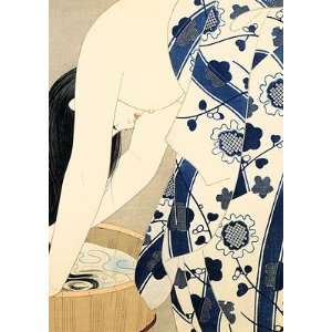  Washing Her Hair HUGE Japanese Print by Ito Shinsui 