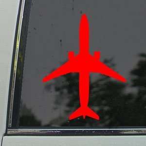  Boeing 777 300 Jet Airliner Red Decal Window Red Sticker 