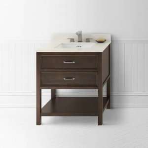 RonBow 052730 W01 White Newcastle 30 Wood Vanity Cabinet 