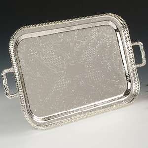 serving tray party buffet weddings silver plated  