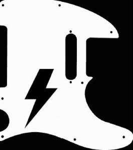 Guitar Pickguard decal ac/dc bolt pick guard sticker  
