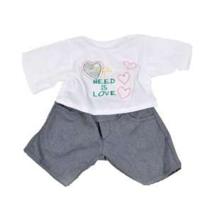 All I Need is Love Teddy Bear Clothes Outfit Fit 14   18 Build a 