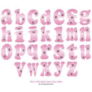  Daisy Flower Alphabet Letter Name Wall Sticker   baby nursery girls 