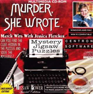 Murder She Wrote Jigsaw Puzzles PC CD solve crimes game  