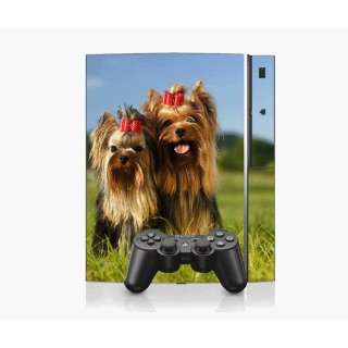 PS3 Playstation 3 Console Skin Decal Sticker  Yorkshire Terrier