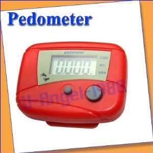  new pedometer lcd step calorie counter walking distance 