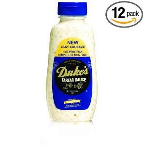 Dukes Tartar Sauce, 11.5 Ounce Jars (Pack of 12)  Grocery 