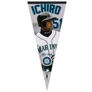 MLB Seattle Mariners Ichiro Suzuki Premium Quality Pennant 