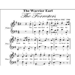  Warrior Earl The Forresters Arthur Sullivan Big Note Piano 