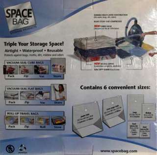 14 Space Bags Vacuum Sealed Waterproof Storage Cube New  