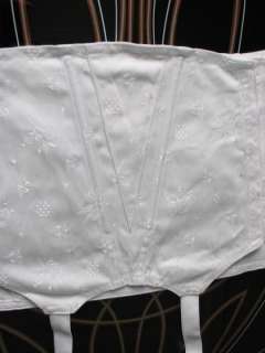 1960s Vintage White Brocade Girdle Bottom with Garters~Pin up~Strange 