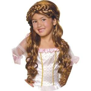  Girls Wig   Brown Enchanted Princess: Toys & Games