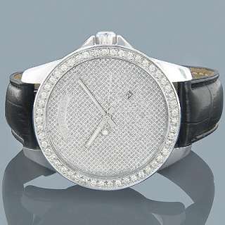 Iced Out Watches Iced Out Mens Diamond Watch 2ct  