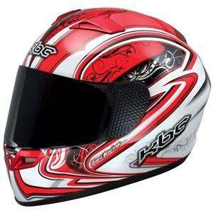  KBC VR Afterburn Helmet   Large/White/Black/Red 