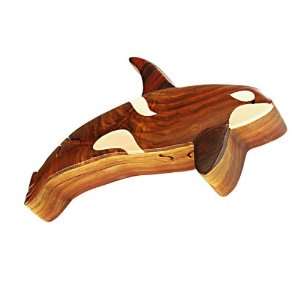   Ocean Decor Hand Crafted Wood Inlay Puzzle Jewelry Box: Home & Kitchen