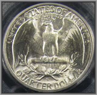 1947 S Washington Quarter Certified MS 66 by PCGSPlease Click on 