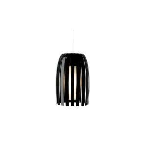   Pendant in Satin Nickel Shade Color Black, Mounting Type Fusion Jack