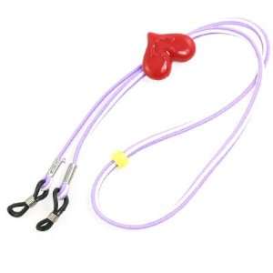 Amico Glasses Heart Adjust Length Nylon Strap Retainer String White 