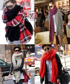 New Fashion Women Lady Warm Wool Long Scarf Shawl Wrap Gift  