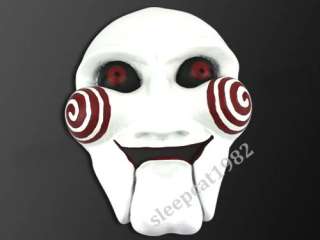   saw jigsaw puppet billy puppet mask prop clown halloween cosplay movie