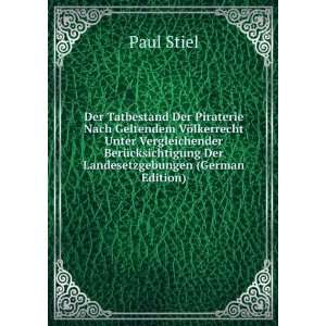   Der Landesetzgebungen (German Edition) Paul Stiel Books