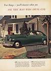 1945 AD Packard De Luxe Clipper  green sedan automobile advertising