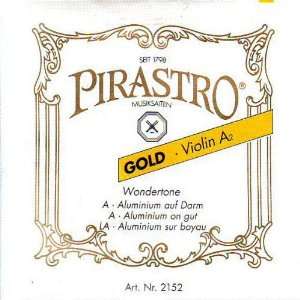  Pirastro Violin Gold Label A Aluminum/Gut, 215221 