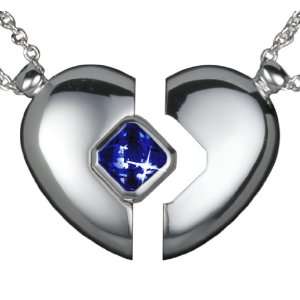  Petra Azar Silver Magnetic True Love Heart Pendant with 