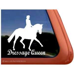  Dressage Queen Horse Trailer Vinyl Window Decal Sticker 