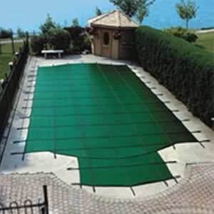 Solid Safety Pool Cover  Pool Size 20 in x 40 in Green 