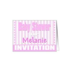  Baby Melanie Shower Invitation Card: Health & Personal 
