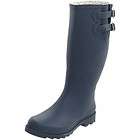 Chooka   Womens Navy Blue Dual Buckle Rain Boots Size 