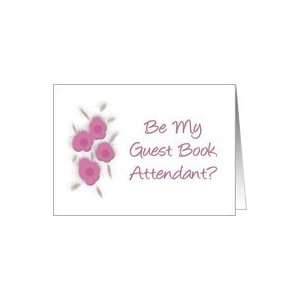  Will You Be Guest Book Attendant Wedding Card Health 