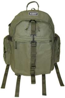 AGENT Backpack Bag School Gym ATF/DEA w/Patch/Badge 15G  