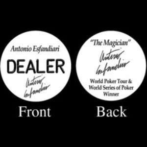 ANTONIO ESFANDIARI Professional Collector s Dealer Button