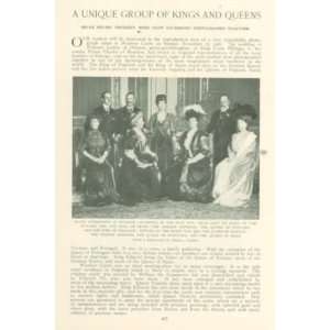  1908 Kings Queens of Europe England Portugal Spain 
